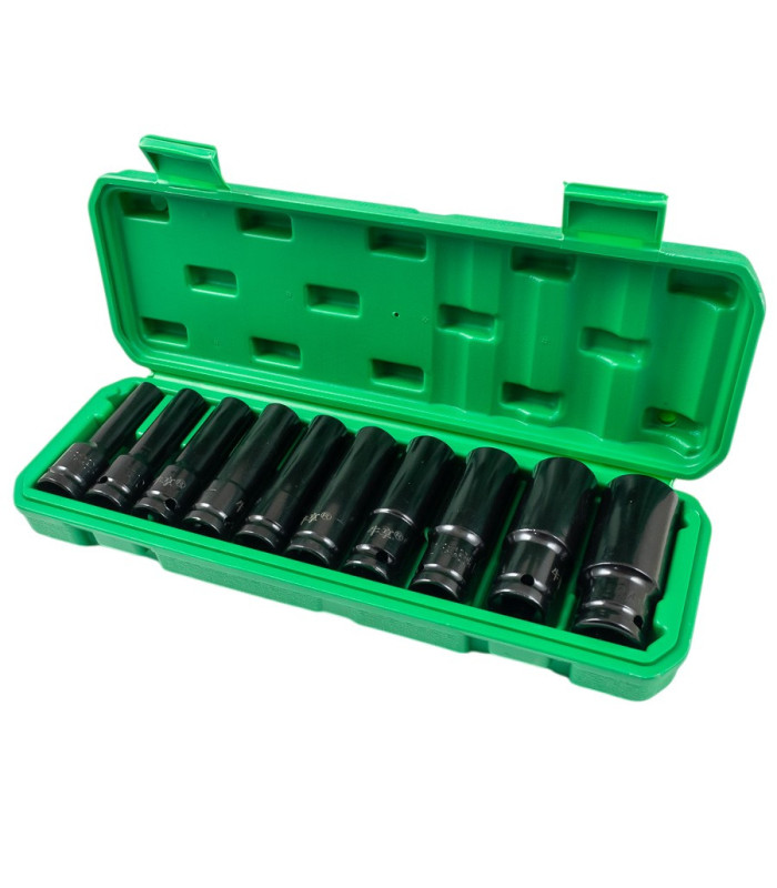 JUEGO DE TUBO IMPACTO LARGO 1/2 4-24MM 10PCS