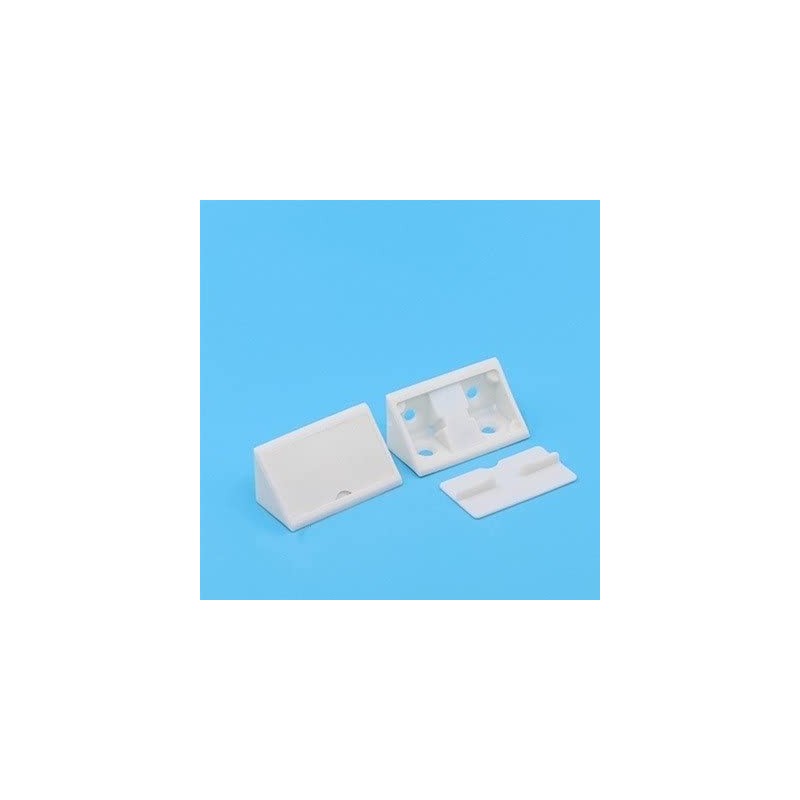 Angulo plastico XS blanco 43x20mmm 4agujero