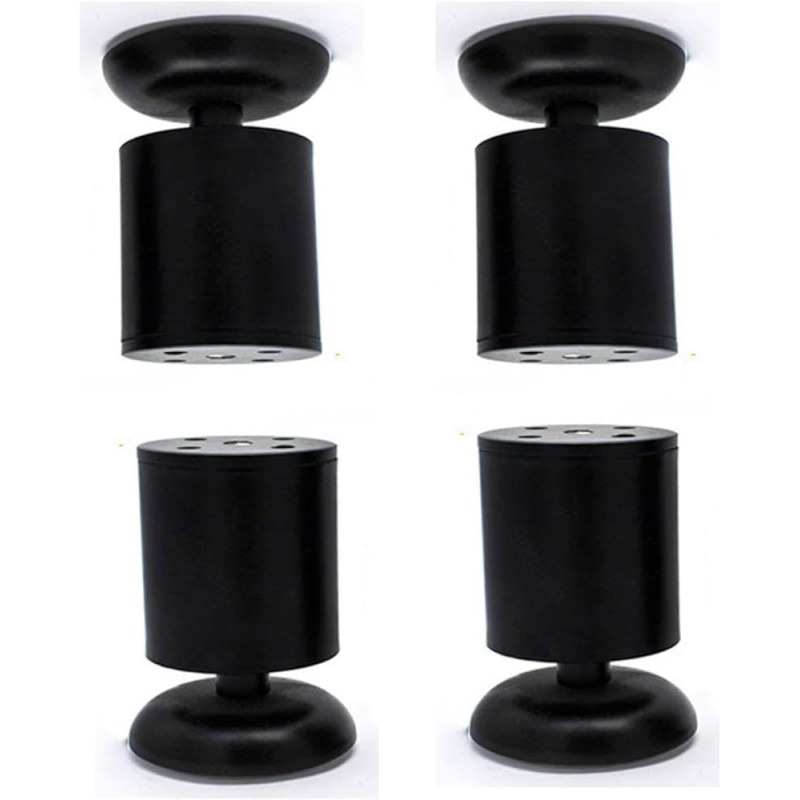 Patita para muebles negro 6x6cm 1pc