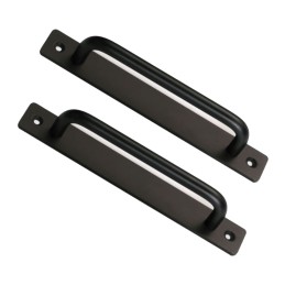 Manija con base plana negro 21x2.5cm 1pc