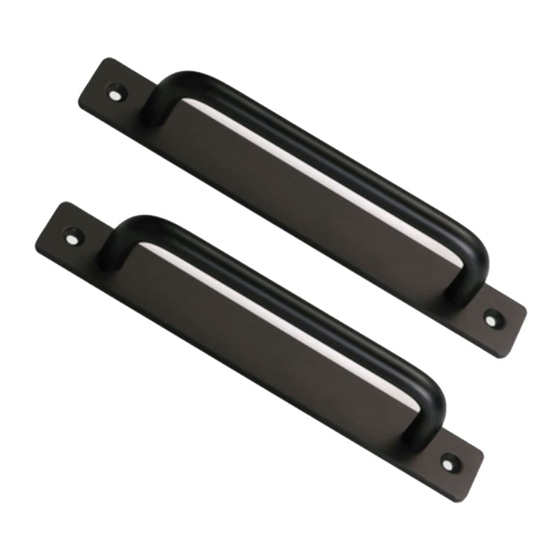 Manija con base plana negro 21x2.5cm 1pc
