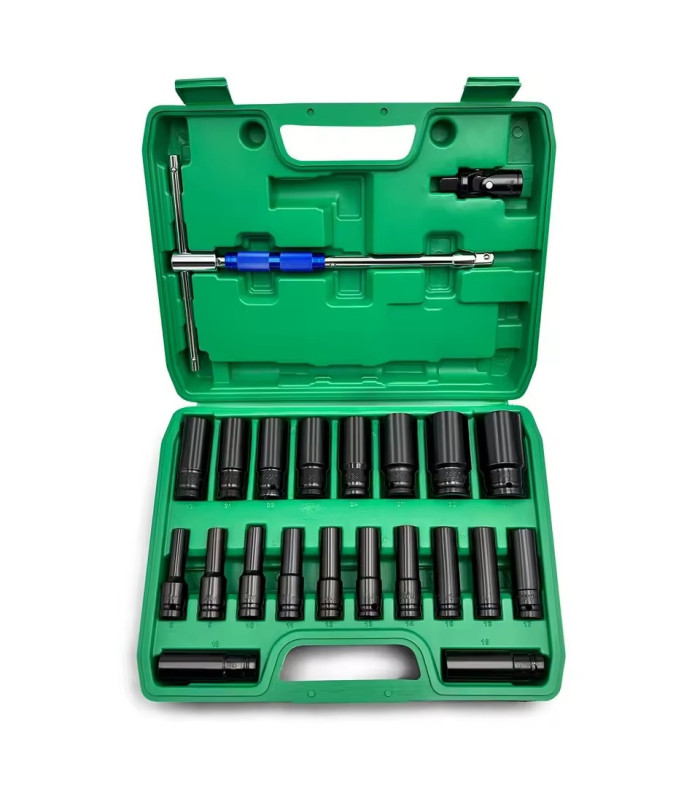 JUEGO DE TUBO DE IMPACTO 1/2 8-32 78MM 22PCS