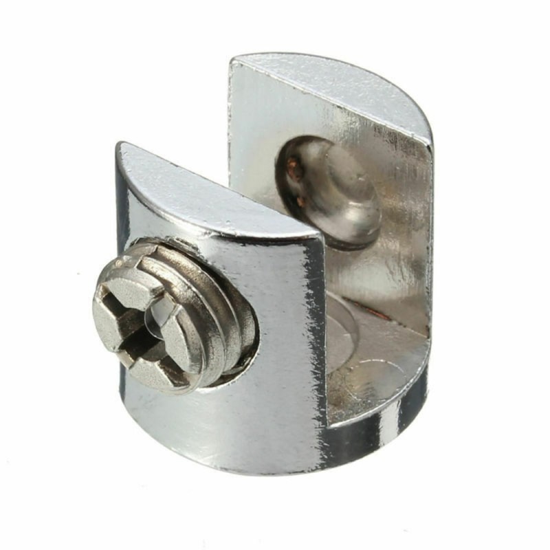 Soporte clip para vidrio 10mm