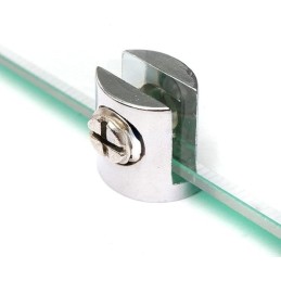 Soporte clip para vidrio 10mm