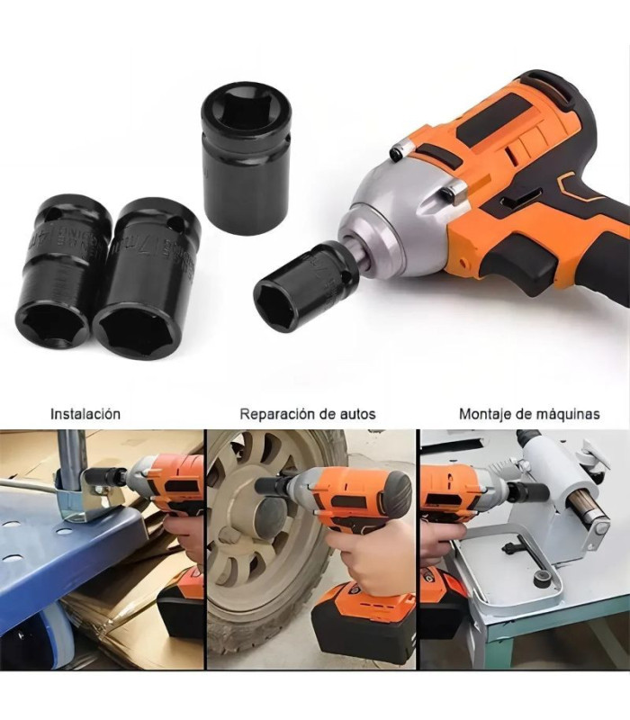 JUEGO TUBO DE IMPACTO 1/2 8-24 38MM 10PCS