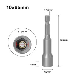 Bit magnetico hex 10x65mm