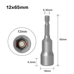 Bit magnetico hex 12x65mm