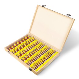 Juego de fresas con maletin 70pc 1/2 
