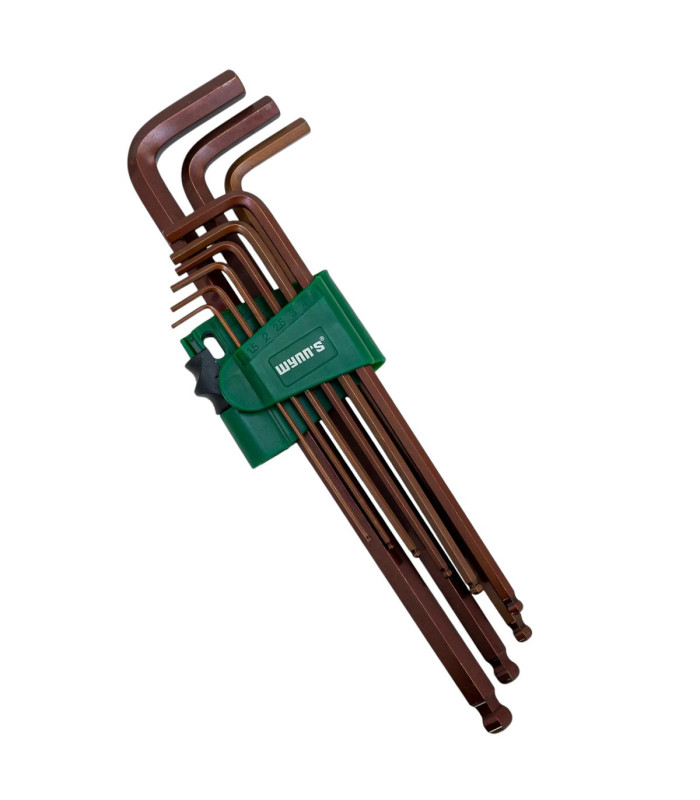 Juego de llave allen larga 9pc WYNNS
