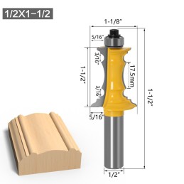Fresa para moldura 1/2x1.1/2 