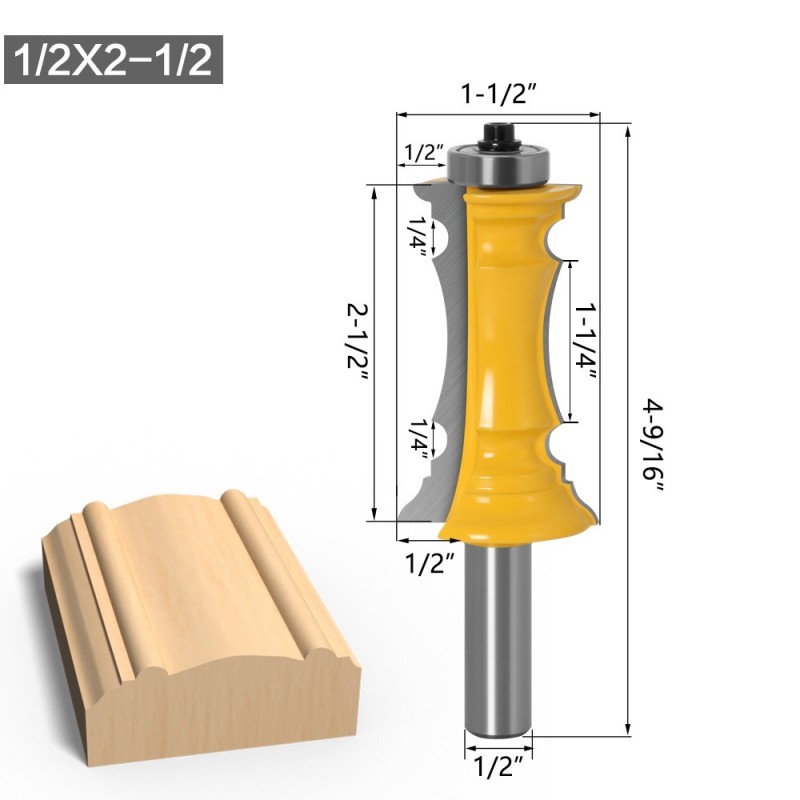 Fresa para moldura 1/2x2.1/2 