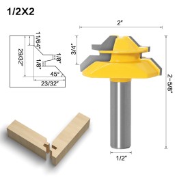 Fresa de encastre 1/2x2 