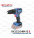 TALADRO ATORNILLADOR 20V 13MM SIN BAT 45NM DONGCHENG