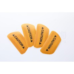 Sticker reflectivo 4pc CAUTION 100mmx50mm