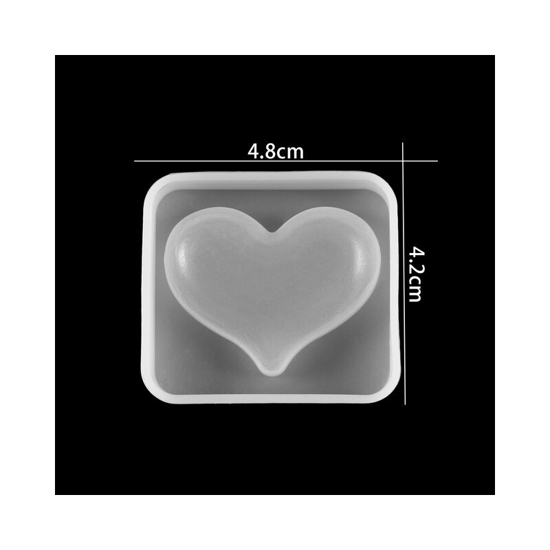 Molde de silicona corazon 3D 40x30mm