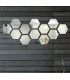 ESPEJO ADHESIVO HEXAGONAL 23x20 12PCS