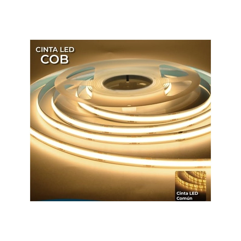 CINTA LED COB 5M CALIDO 300K 9.5W