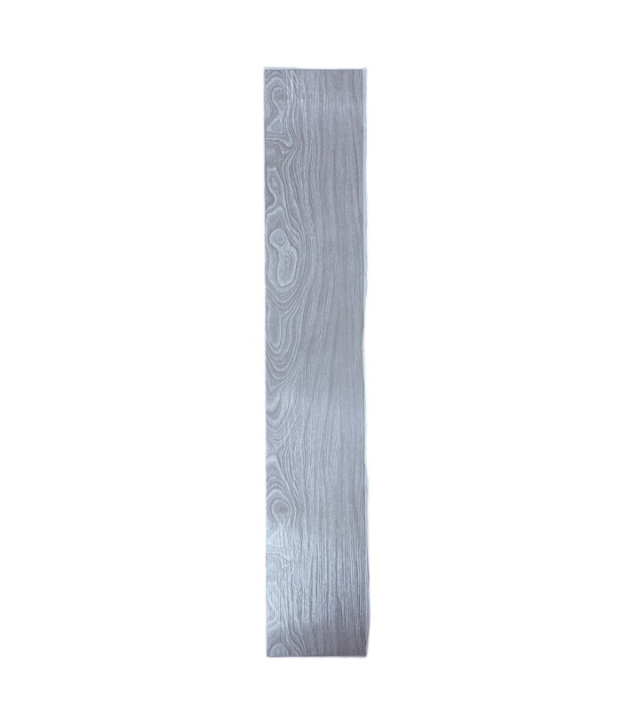 PISO SPC ADHESIVO 91x15CM PLATA