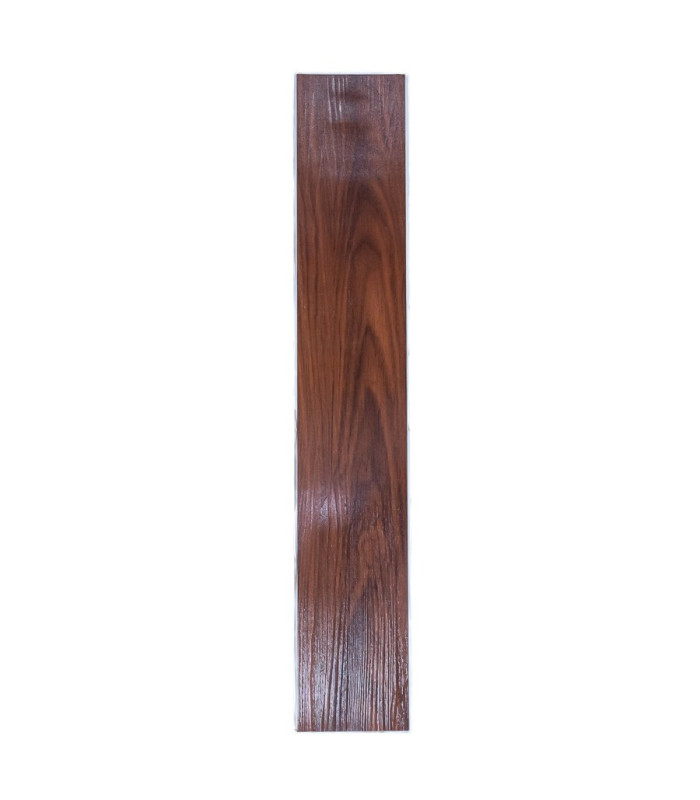 PISO SPC ADHESIVO 91x15CM MARRON ROJIZO