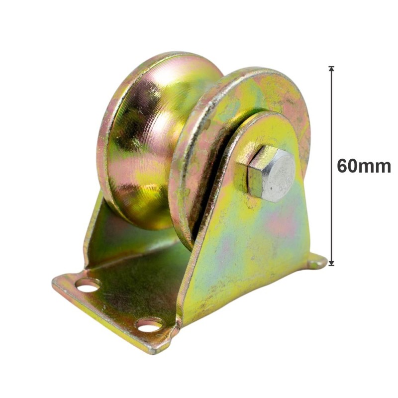 RUEDA METAL BASE U 60MM