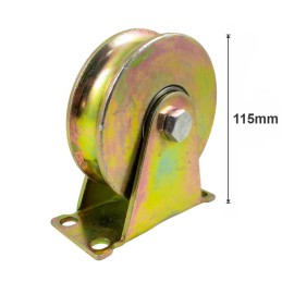 RUEDA METAL BASE U 115MM