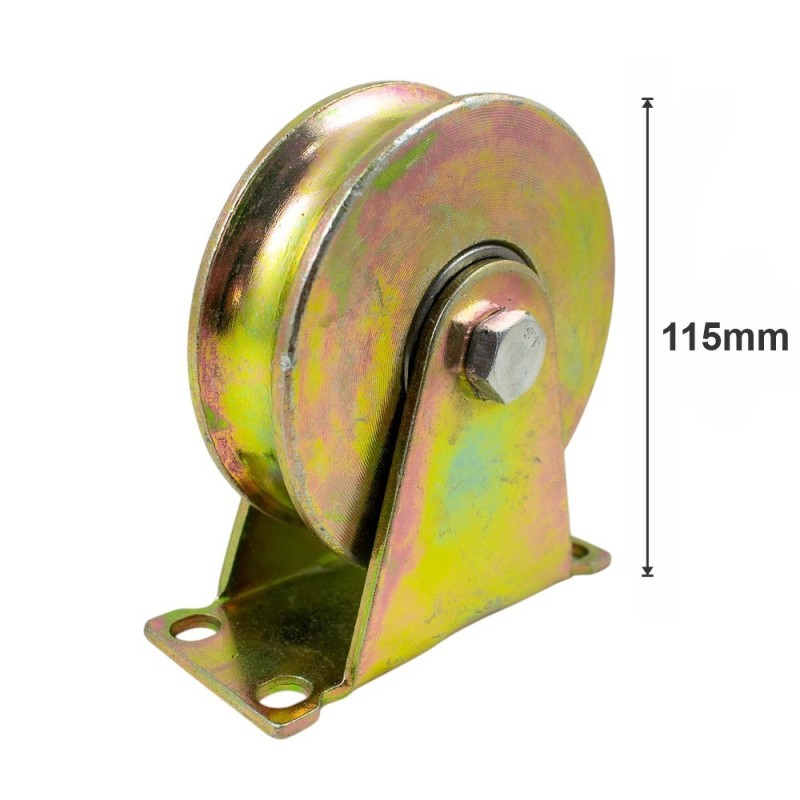 RUEDA METAL BASE U 115MM