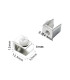 SOPORTE CLIP P/ VIDRIO 8MM