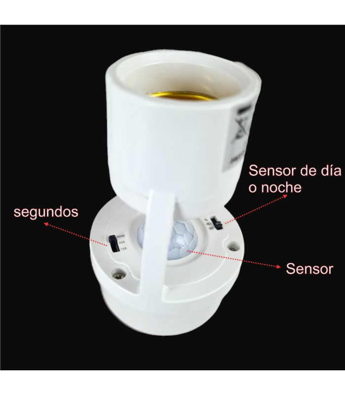 PORTA FOCO CON SENSOR INFRAROJO