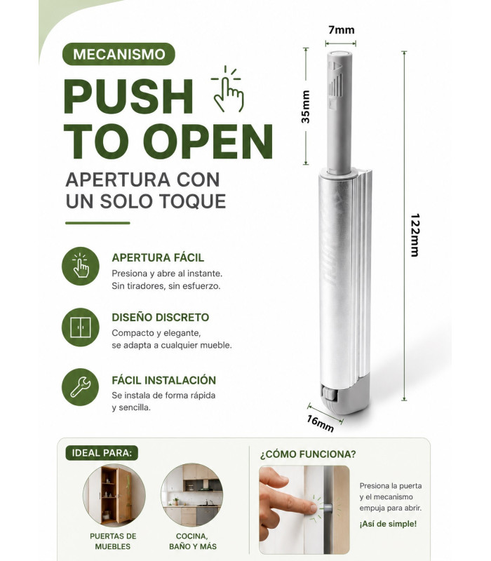 PULSADOR TIP 05 ALUMINIO 32N