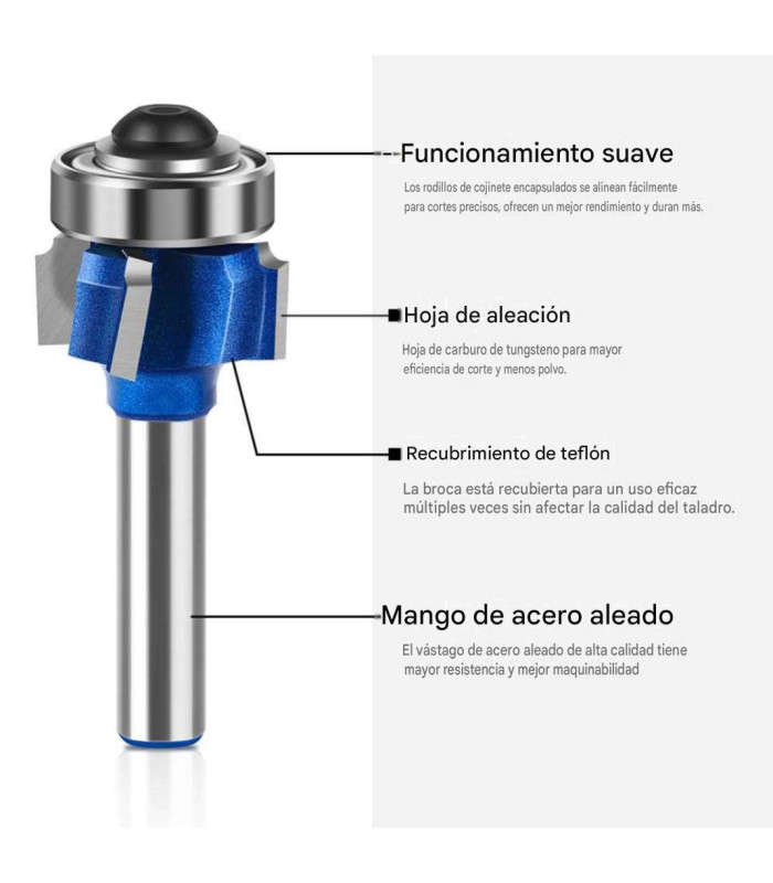 FRESA PARA TAPACANTO 4HOJAS V1/4 R3