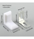 SOPORTE ANGULO L CON TAPA 28x17MM