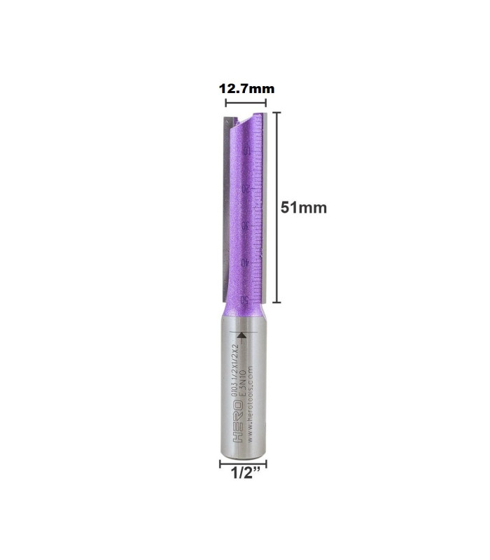 Fresa HERO recto 1/2x1/2x2
