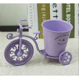 Maceta decorativa con forma de bicicleta