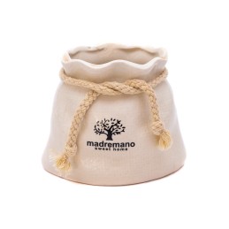 Maceta de porcelana con cordon