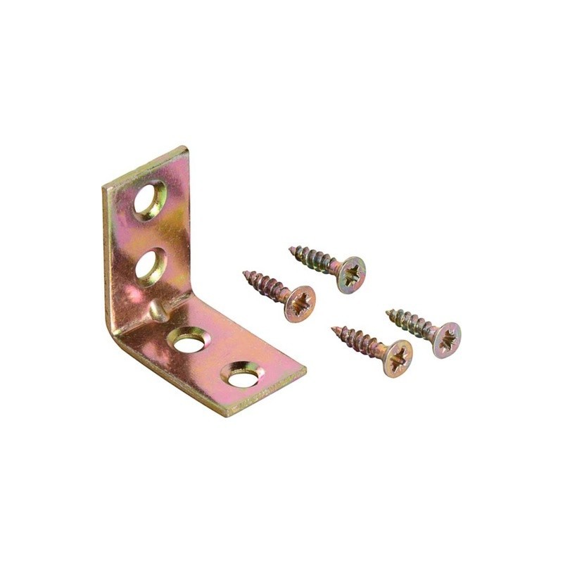 Paquete de angulo y tornillo 2.5x1.5cm 4pc EXPRESO