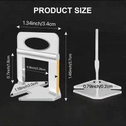 Nivel para piso arco 2mm 100pc