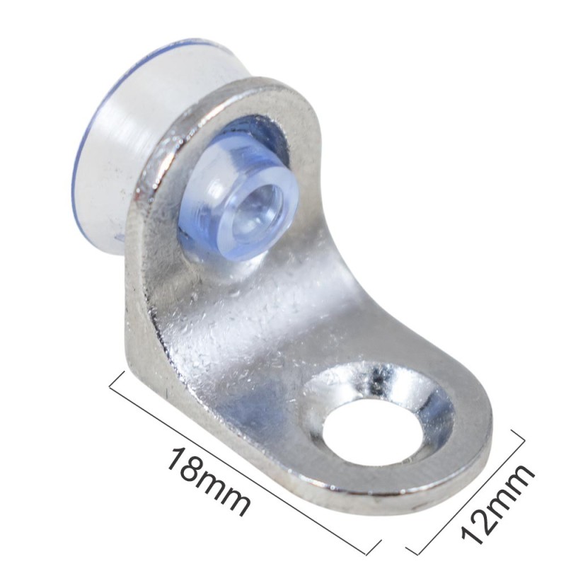 Angulo con ventosa para vidrio 1pc