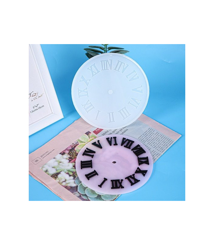 Molde de silicona reloj romano 15.5cm