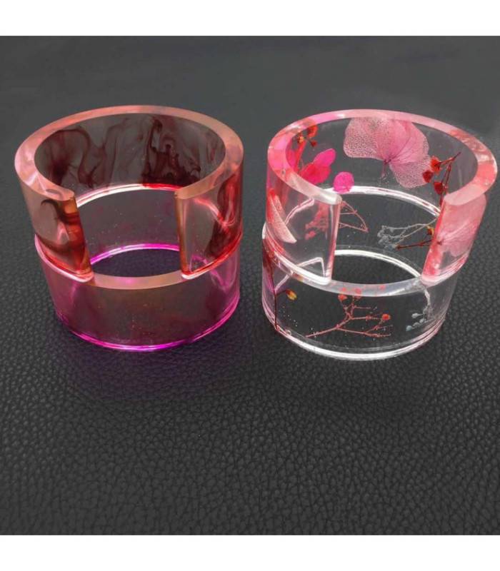 Molde de silicona brazalete abierto 9x2x3.5cm