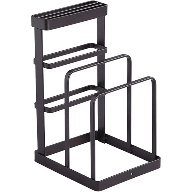 Porta cubiertos de metal con divisorias