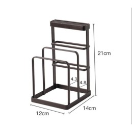 Porta cubiertos de metal con divisorias