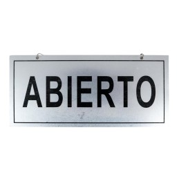 Cartel metalico ABIERTO-CERRADO