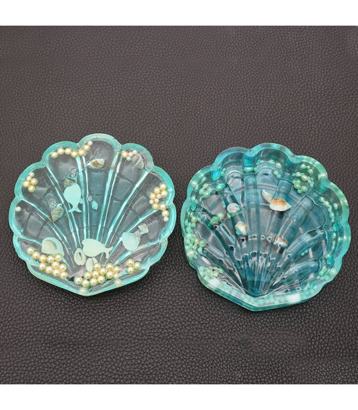 Molde de silicona shell con tapa 13x13cm