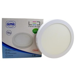 PANEL LED 18W ALPHA REDONDO