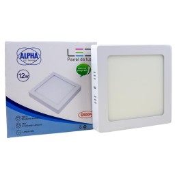 PANEL LED 12W ALPHA CUADRADO