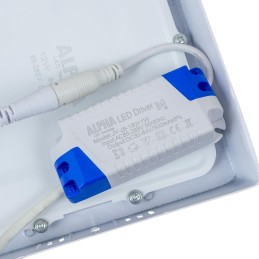 PANEL LED 12W ALPHA CUADRADO