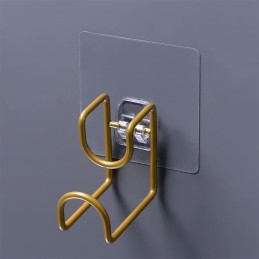 Gancho de Metal 2pc con soporte adhesivo