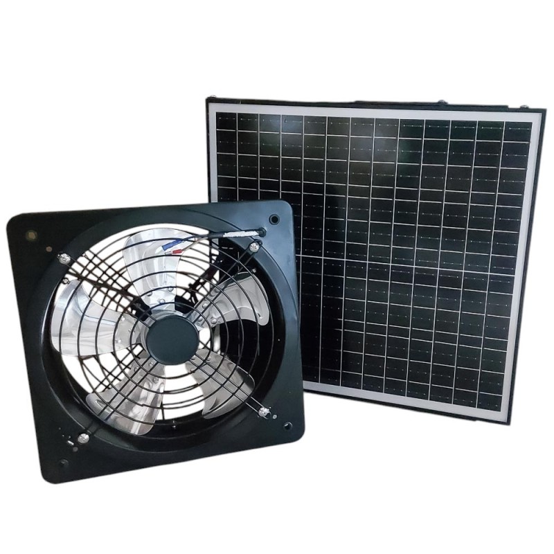 Extractor de aire solar de pared 12 