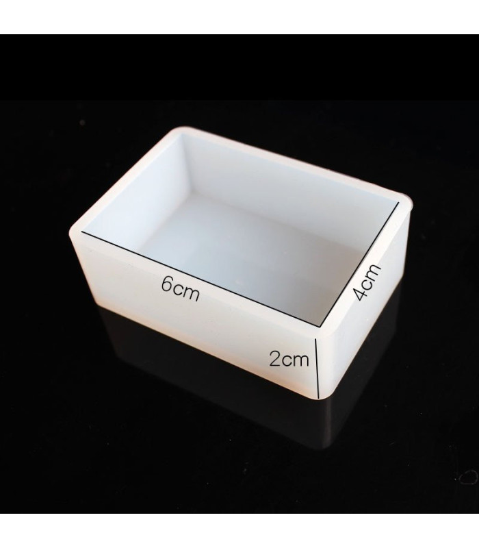 Molde de silicona rectangular 3d 65x45mm