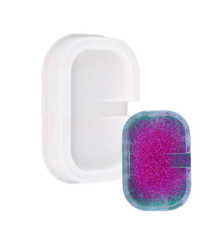 Molde de silicona jabonera 12x9cm